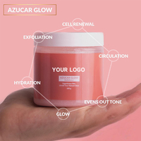 Texture guimauve de haute qualité visage corps gommage nettoyage en profondeur exfoliant blanchissant avec des ingrédients de perles de collagène de vitamine C