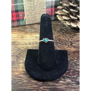 Handmade Navajo Sterling <b>Silver</b> <b>Ring</b> Ethereal Geometric <b>Statement</b> Gemstone Jewelry for Everyday Wear and Meditation - Product Image 1