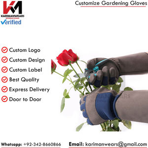 Gants de jardinage décontractés de haute qualité en satin, pour toutes les saisons, norme d'exportation, OEM ODM, vente en gros, gants de sécurité pour le jardin - Product Image 4