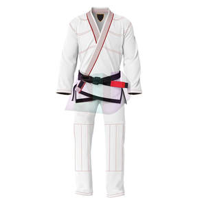 Smooth Fit <b>Men's</b> BJJ Kimono Uniform Sets Polyester/Cotton Material Breathable & Durable <b>for</b> Martial Arts Training & Tournaments - Product Image 1