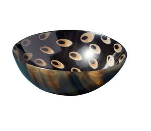 REFERIR LAS AGUAS CUENCO DE CUERNO DE BÚFALO PARA SERVIR COMIDA CUENCO DE cuerno decorativo ÚNICO para centros de mesa Cuenco de cuerno sostenible - Product Image 1