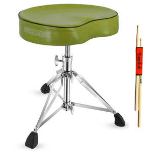 5 Core <b>Drum</b> Throne 4 Padded Guitar Stool Drummer Chair Adjustable Musician Seat - Product Image 1