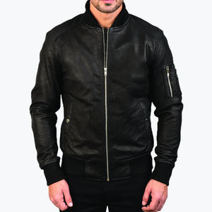 แจ็กเก็ตหนัง PU สำหรับผู้ชายแจ็กเก็ตสไตล์วินเทจสุดเท่สำหรับฤดูหนาวดีไซน์ตามสั่ง - Product Image 6