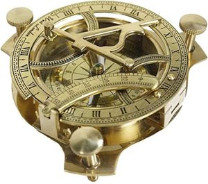 <b>Vintage</b> Classic Solid Copper <b>Compass</b> Keychain | Rectangle & Circle Pattern Nautical <b>Compass</b> for Home Decor & Gift Collection - Product Image 4