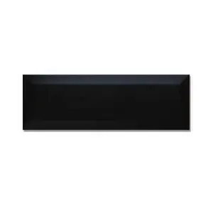 Vente en gros Carreaux de mur de métro en céramique noire naturelle moderne 100x300mm classique pour cuisine salon salle de bain décoration intérieure - Product Image 1