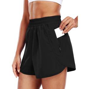 Shorts de sport Bermuda pour femmes - Respirant, séchage rapide, taille élastique pour le yoga, la course à pied avec poche latérale - Product Image 4