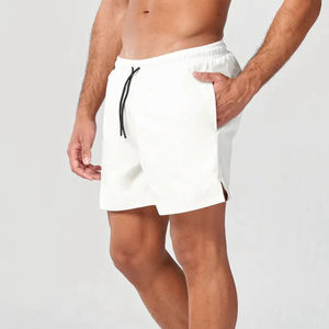 Short de gymnastique en nylon léger pour hommes, fermeture à cordon solide, logo personnalisé, jogging d'entraînement respirant pour l'entraînement, la course à pied et le fitness - Product Image 6