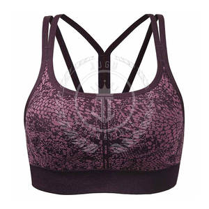 Nuevo Diseño de Sujetador Deportivo para Mujer, Secado Rápido, Ligero, Transpirable, Alto Soporte, Yoga, Logotipo Frontal, Spandex/Poliéster, Personalizable - Product Image 1