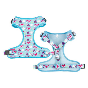Harnais pour chien de conception personnalisée par sublimation sans traction harnais pour chat en maille souple en nylon rembourré imprimé logo fourni 2023 - Product Image 3