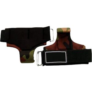 Poignées d'haltérophilie à logo personnalisé avec dragonnes et enveloppes Crochets pour tiges en acier avec sangle rembourrée pour tractions Caractéristiques antidérapantes - Product Image 3