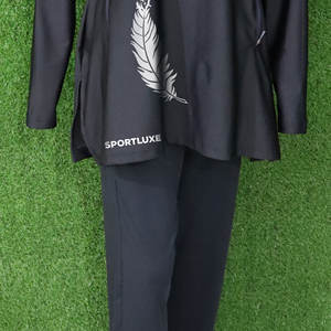 Traje de baño musulmán mujeres islámicas modesto Hijab de talla grande manga larga Thobe impermeable traje de baño playa cobertura completa - Product Image 3