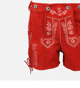 High Quality Breathable Oktoberfest Bavarian Lederhosen <b>Shorts</b> for <b>Women</b> - Product Image 2