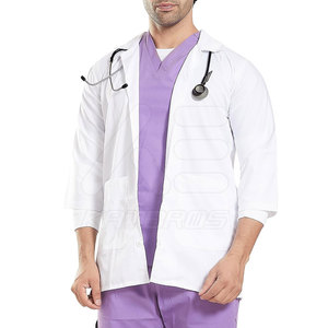 Venta al por mayor de ropa de Hospital Scrub Bata de laboratorio Precio barato Scrub Bata de laboratorio Último estilo Scrub Bata de laboratorio - Product Image 1