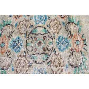 Alfombra Turca, Alfombra Grande de 5.6x9.5 pies, Alfombra Azul a Rayas - Product Image 5