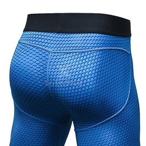Vêtements de sport pour hommes, shorts de compression, taille élastique, couleur unie, sur mesure, haute qualité, matière durable, respirante - Product Image 6