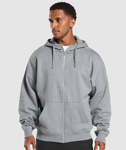 Sweat-shirt à fermeture éclair 1/4 personnalisé de haute qualité avec logo, 350 g/m², coton respirant, col montant, sweat-shirt polaire pour homme - Product Image 6