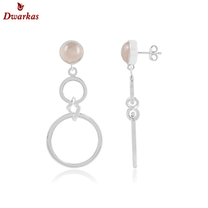 ต่างหู925เงินสเตอร์ลิงแบบเรียบขายส่งหรูหราเครื่องประดับดีสำหรับสุภาพสตรีสไตล์น่ารักสำหรับงานแต่งงานหรือของขวัญ - Product Image 5