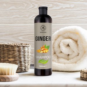 Shampoo au gingembre, huile de racine de gingembre, ortie, romarin, houblon, bardane, anti-chute de cheveux, stimulant la croissance des cheveux, antipelliculaire, nourrissant, OEM, marque privée - Product Image 1