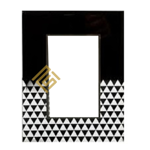 Marco de fotos de hueso de cuerno más vendido Diseño personalizado de madera de resina Precio al por mayor de alta calidad Producto Artículo hecho a mano indio - Product Image 1