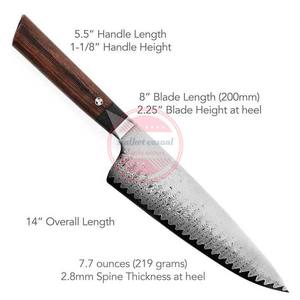 Couteau de chef en acier de haute qualité Damas Couteaux de chef de cuisine faits à la main - Product Image 2