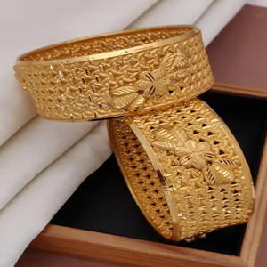 Brazalete Unisex de Latón Chapado en Oro con Incrustaciones de Nácar, Diseño Cristiano Clásico, Alta Calidad, Precio de Fábrica - Product Image 3