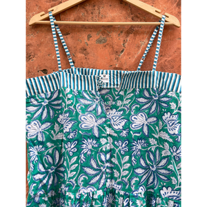 Vestido túnica estilo bohemio Hippie indio para mujer, hecho a mano Vestido corto de verano, encaje azul sólido, Natural para fiestas, ropa informal - Product Image 3