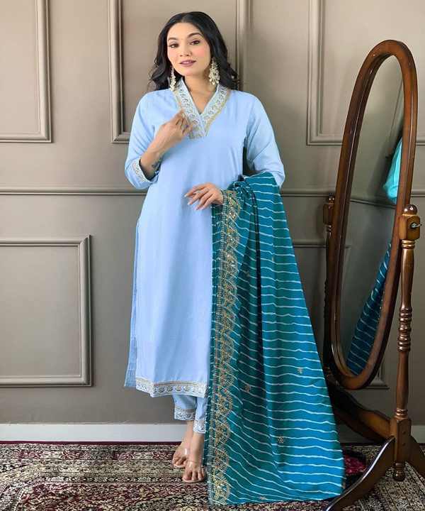 Pakistani Top Bottom Dupatta Sonia Women Dresses Ready Made Ladies Suits White Color Vintage Short Party Wear Wholesale