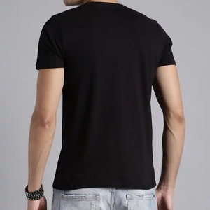 Custom Made Men's High Quality <b>Plain</b> Slim Fit Short Sleeve <b>Canvas</b> T-shirt Quick Dry Custom Printing Cotton Polyester Material - Product Image 4