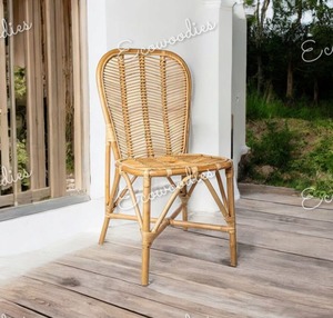 Chaise de salle à manger en rotin moderne avec design élégant Fauteuil en rotin écologique pour usage intérieur extérieur Meubles en rotin vente en gros - Product Image 2