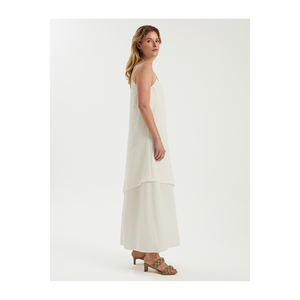 Robe de soirée avec un design long à franges superposées, origine TR, très colorée, à porter - Product Image 2