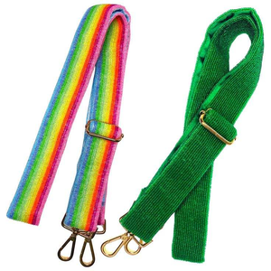 Bandoulière brodée de perles de rocaille pour les projets de bricolage de sacs à main Sangle de broderie de mode avec perles de rocaille pour sac à main de luxe - Product Image 6