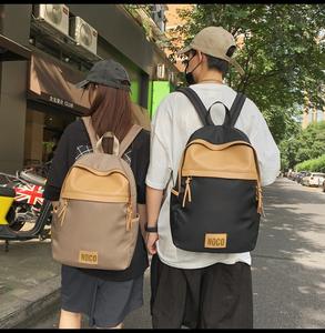 2024 élégant unisexe école sac à dos grand étanche pochette d'ordinateur Logo personnalisé coton biologique antivol Design à la mode - Product Image 4