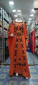 Kaftan marocain de belle couleur, caftan musulman traditionnel, perles de pierre, travail à la main, kaftan marocain nouveau design 2022 - Product Image 2