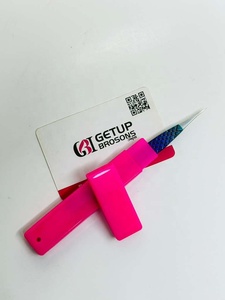 Professional Flower Tiger multi Color Stainless Steel Eyebrow Tweezer Pointed <b>Silver</b> Custom Logo Eco-Friendly Lightweight - Product Image 2