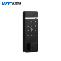 Meuble intelligent personnalisable avec clavier numérique RFID noir, armoire de rangement à mot de passe, serrure de casier à carte, compatible Tuya en option