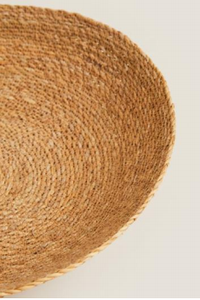 Round <b>basket</b> made of seagrass, storage <b>basket</b>, <b>woven</b> <b>basket</b> - Product Image 2