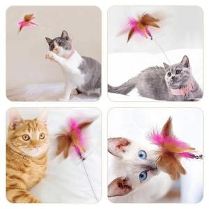 <b>Cat</b> Collar Teaser <b>Toy</b> with Moving Feather Adjustable Fun <b>Interactive</b> Pet Collar - Product Image 2