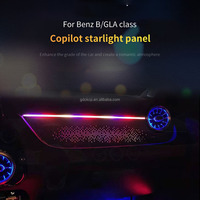 Panneau intérieur Starlight Co-pilot avec éclairage ambiant pour Benz Classe B W247 GLA H247, décoration de la console centrale, lampe d'ambiance
