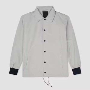 Nouveau manteau de pluie de qualité supérieure veste coupe-vent, 100% nylon de haute qualité personnalisé blanc Premium vêtements entraîneurs veste - Product Image 3