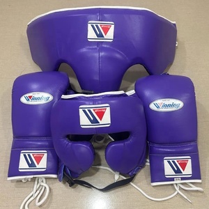 Equipo de Boxeo Profesional de Cuero Negro con Logotipo Personalizado, Modelo Nuevo 2025, Guantes de Boxeo para Sparring, Protector de Cabeza e Ingle - Product Image 3