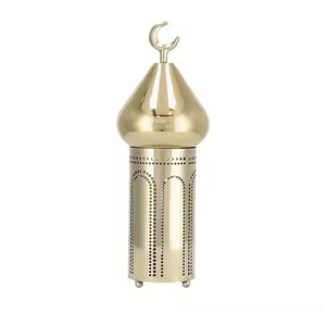 Farol de Ramadán de Metal Elegante y Espiritual para Celebraciones Islámicas Modernas y Tradicionales o Iluminación Navideña - Product Image 2