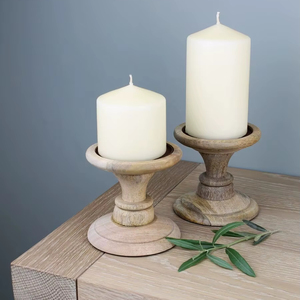 Portavelas de madera - Product Image 1