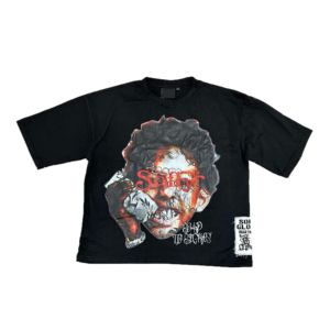 เสื้อยืดผู้ชายสไตล์วินเทจทรงโอเวอร์ไซส์ ผ้าทอ 100% ผ้าฝ้าย ล้างสีแบบแอซิด  รับสกรีนโลโก้ พิมพ์ลายดิจิทัล ระบายอากาศ แห้งเร็ว สตรีทแวร์ - Product Image 1