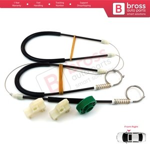 ชุดซ่อมมอเตอร์กระจกไฟฟ้า BWR652 สำหรับประตูหน้าขวา รุ่น A4 S4 RS4 B5 8D 8D2 8D5 ปี 1994-2002 แบบ 4/5 ประตู 8D0837462 - Product Image 4