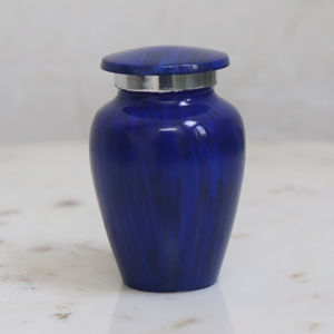 HHO Top vente urne funéraire en laiton personnalisée stockage sûr pour de petites quantités de cendres souvenir mémorable avec impression personnalisée - Product Image 1