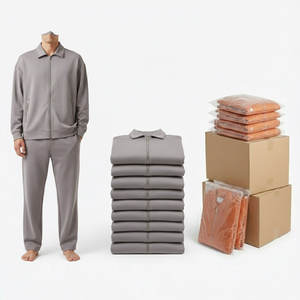 Ensemble de survêtement personnalisable 2 pièces pour hommes et femmes, vêtements de sport en polyester de haute qualité, streetwear décontracté - Product Image 6