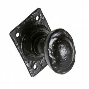 Customized Shape Wrought Iron Metal Door <b>Knob</b> <b>Black</b> Finished for Door Window Home Hotel Usage Gate Vintage Eco-Friendly Tools - Product Image 2