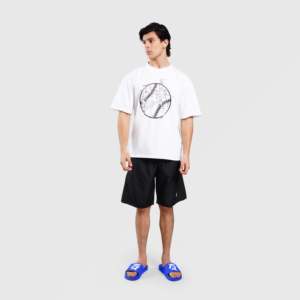 Camiseta Deportiva 100% Algodón Estilo Urbano en Blanco, Jersey Ligero con Estampado Sólido, Ropa Funcional para Ejercicio - Product Image 4