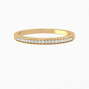 Anillo de oro rosa con diamantes Rikhava de Venta caliente para mujer, ajuste innovador certificado IGI, suministro directo de fábrica, bodas finas - Product Image 4