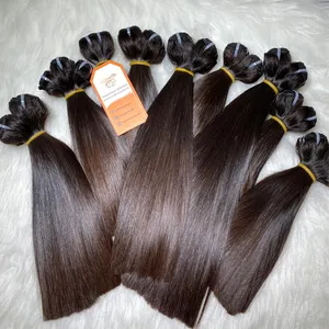 Top quality 100% virgin hair vendor brazilian human hair raw bundles bone straight hair extensions